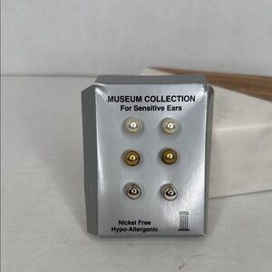 Museum Collection Hypo-Allergenic Stud Earring Set Lot E11